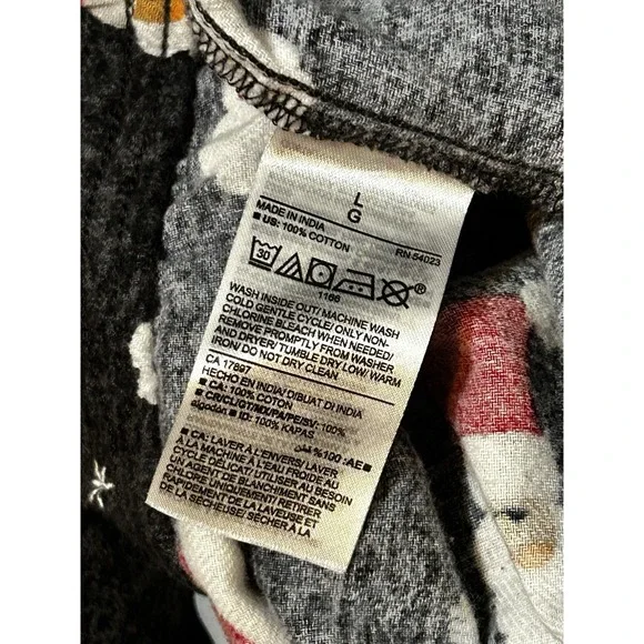 Old Navy Men's Santa Claus Christmas Winter Flannel Pajama Pants Sleep Lounge L - Picture 6 of 7